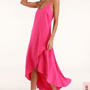 Hot pink lulus dress